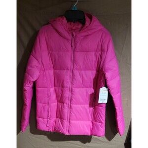 Girls Pink Puffer Coat XL 16 Hooded Soft Fleece Lined Jacket Youth NWT Winter